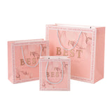 Customized Kraft Foil Stamping European HandbagClothing Gift Retail Shopping Luxury Paper Bag