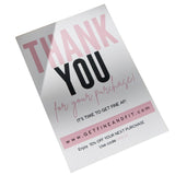 Different floral embossed  printing thank you cards for small business custom business cards