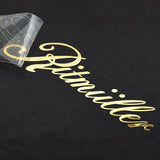 Gold foil waterproof  luxury UV DTF custom  3D metal foil logo  transfer sticker  packaging label