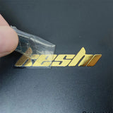 Gold foil waterproof  luxury UV DTF custom  3D metal foil logo  transfer sticker  packaging label