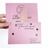 Different floral embossed  printing thank you cards for small business custom business cards