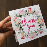 Different floral embossed  printing thank you cards for small business custom business cards